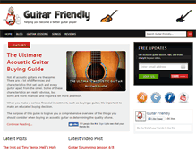 Tablet Screenshot of guitarfriendly.net